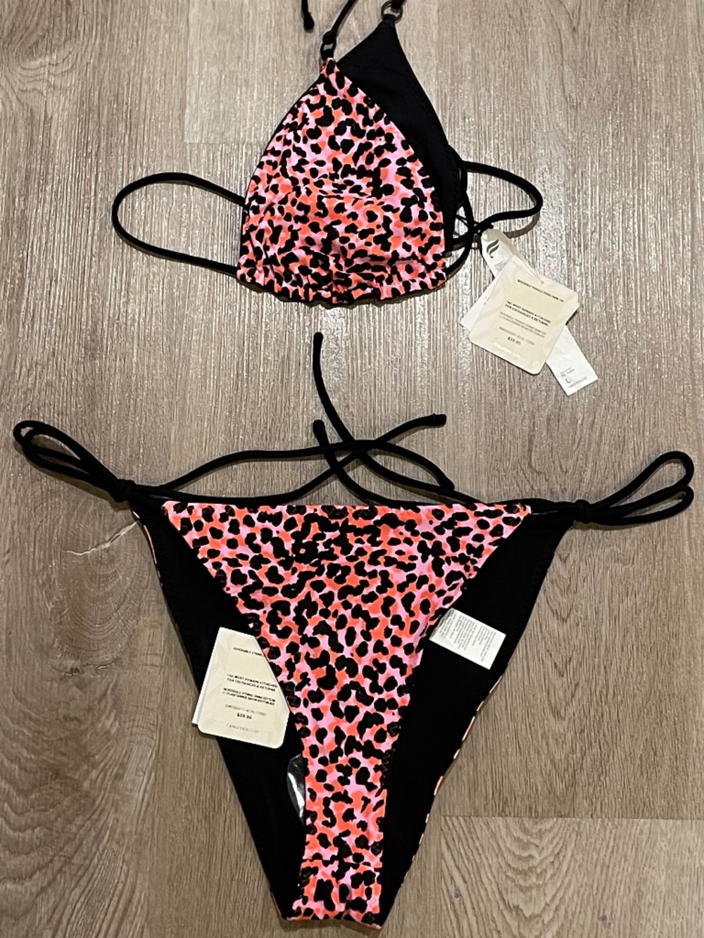 Women's Fabletics Reversible Swim Suit 2 - Piece NWT